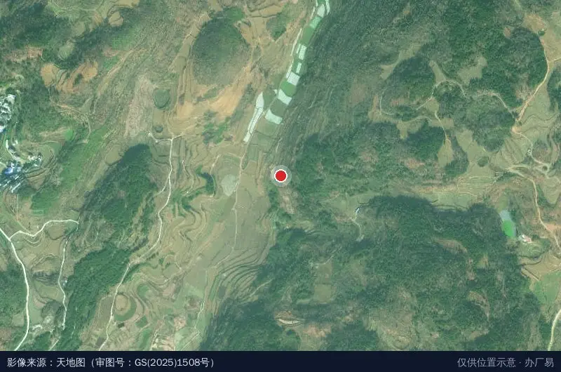 铁皮石斛森林立体栽培高科技生态产业示范园卫星位置示意图