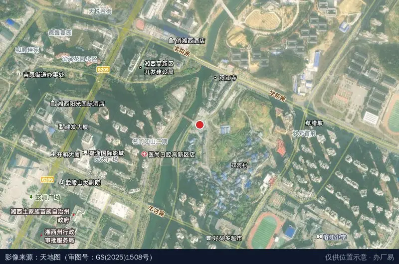 经开区长潭网络会所卫星位置示意图