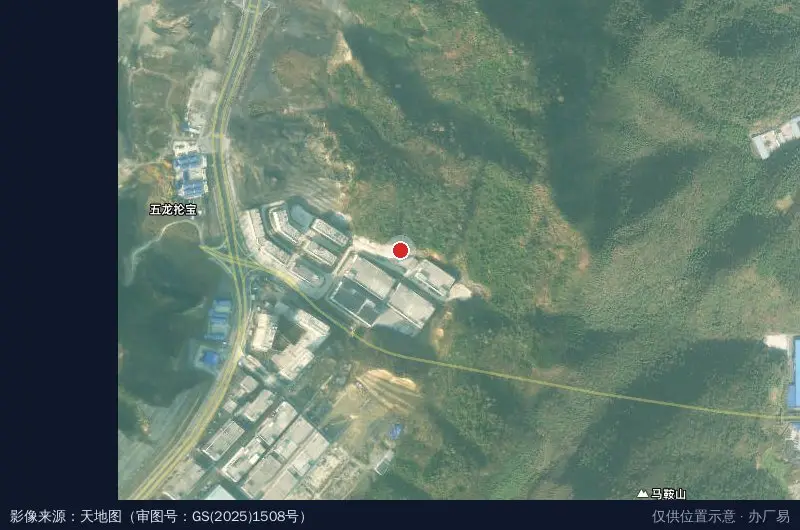 高新区西区物流园卫星位置示意图