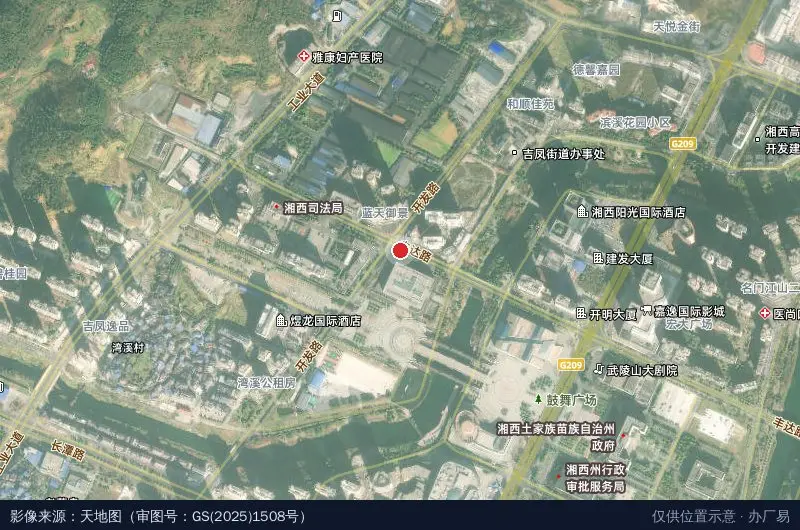 湖南锐阳电子科技有限公司卫星位置示意图
