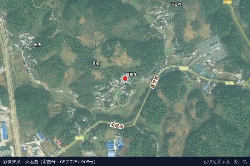 湖南湘西国家农业科技园区卫星位置示意图