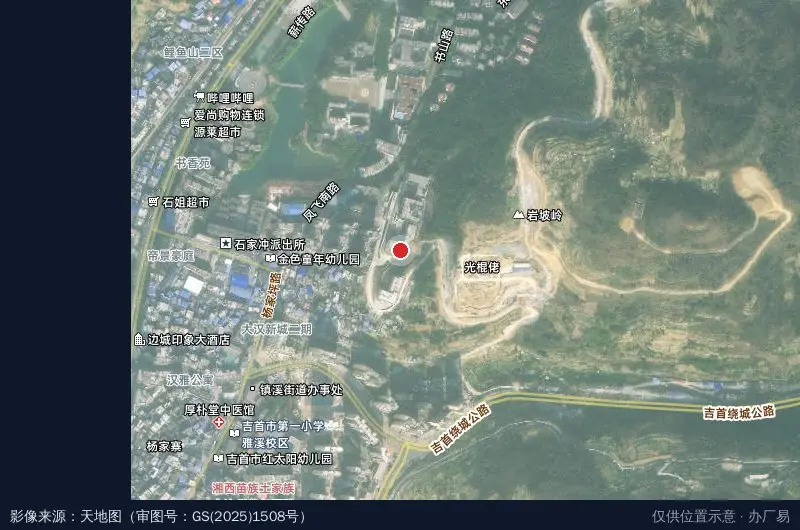 呼北线/科技园北路(路口)卫星位置示意图