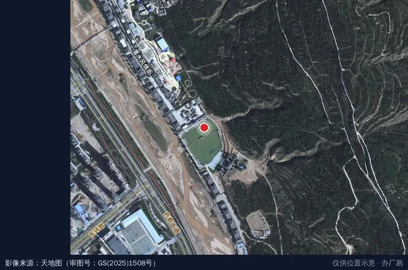 甘肃省定西市陇西中医药循环经济产业园卫星位置示意图