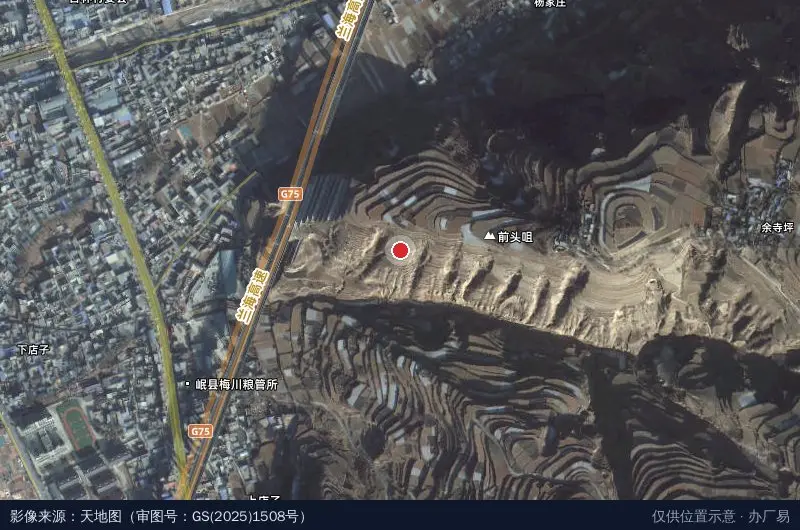 梅川新区卫星位置示意图