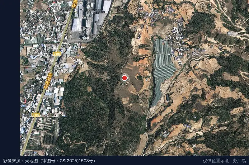 京泰物流产业园区卫星位置示意图