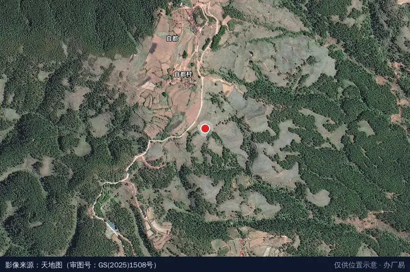 喜德县艮田禽类养殖产业园卫星位置示意图