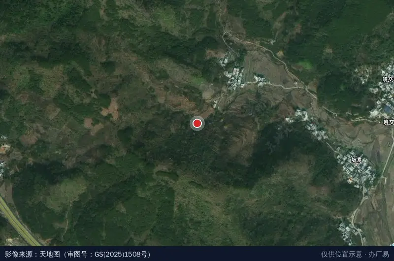 巴马山茶油生态产业园卫星位置示意图