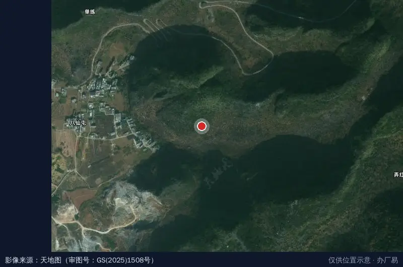 都安国家现代农业产业园卫星位置示意图