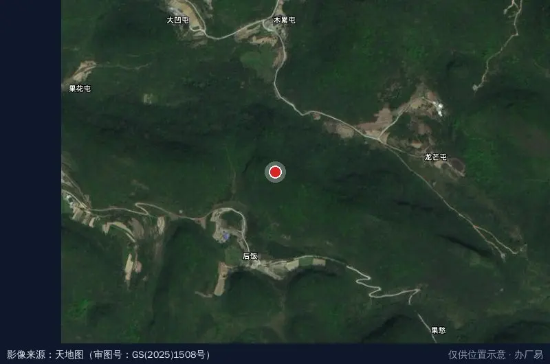 河池市宜州区刘三姐镇乍洞村拉饭屯村集体经济产业园卫星位置示意图