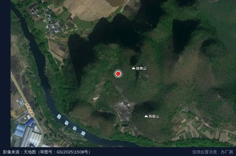 宜州经济开发区卫星位置示意图