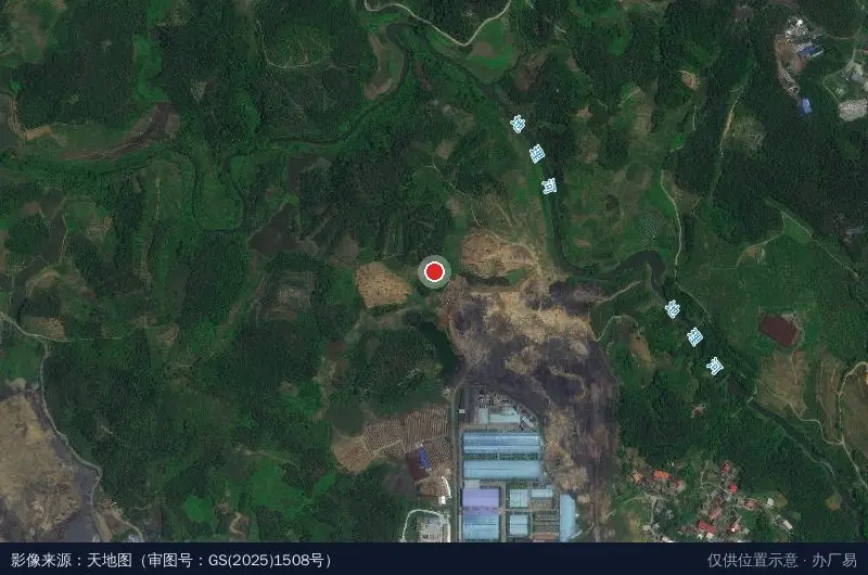 钢材物流园卫星位置示意图