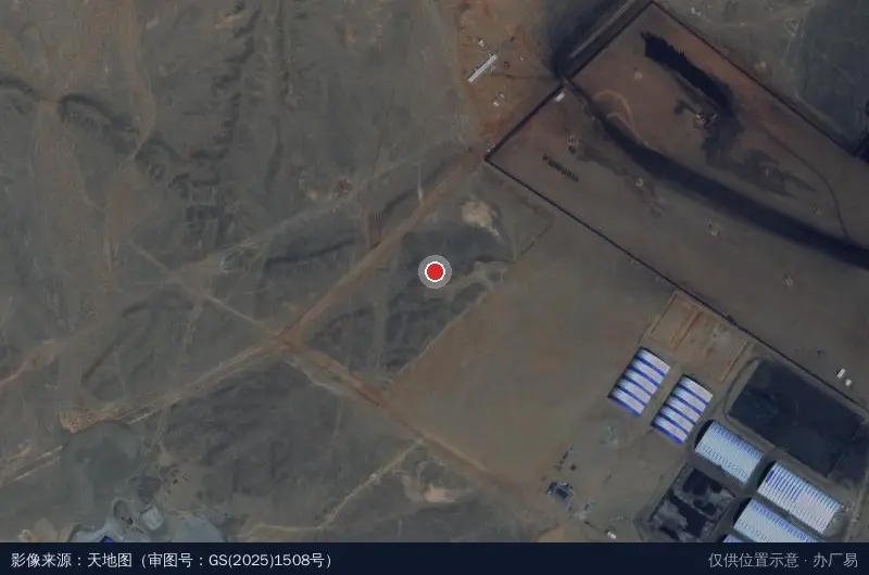 柳沟工业园徐州市政项目经理部卫星位置示意图