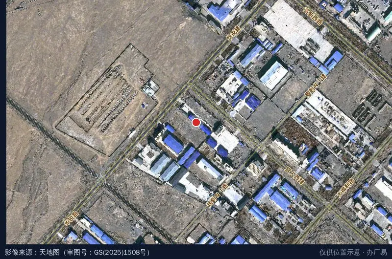 高新技术工业园区-西南门卫星位置示意图