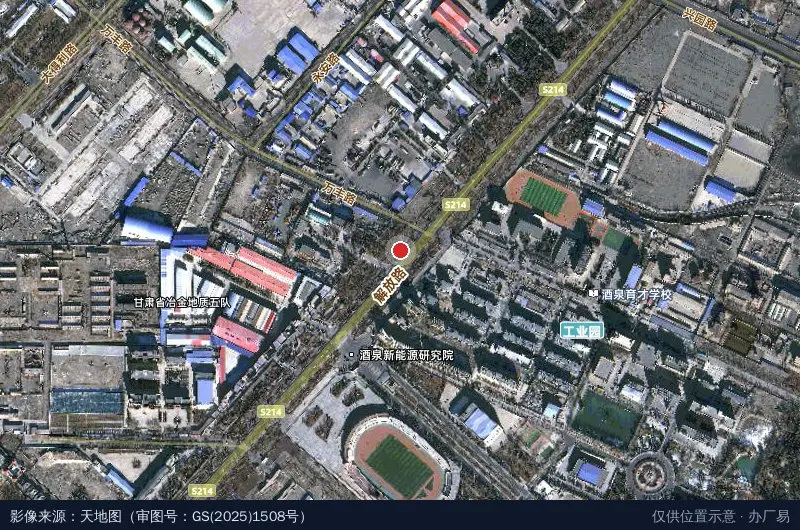 解放路/高新西路(路口)卫星位置示意图