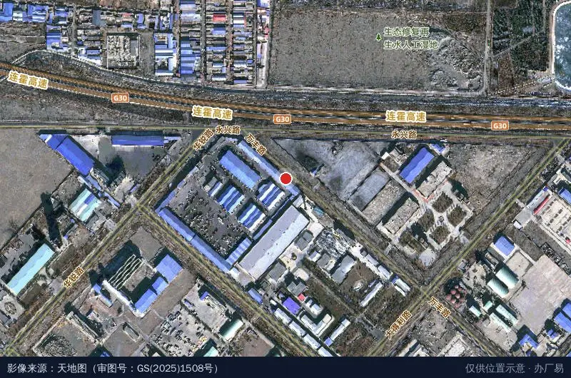 北京天立德种子科技有限公司酒泉分公司卫星位置示意图