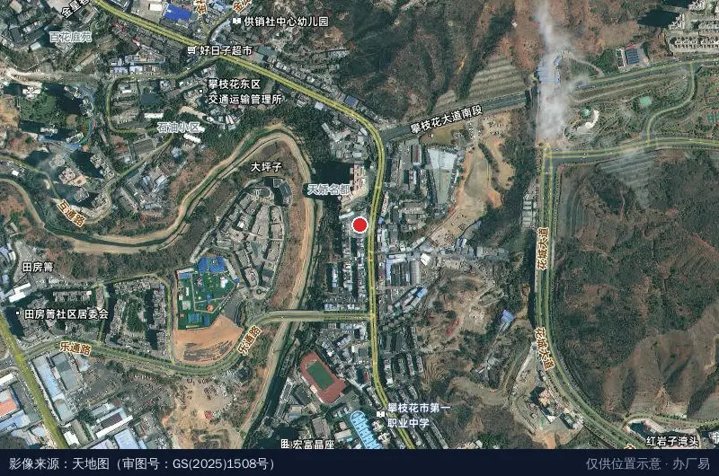 南山工业园卫星位置示意图