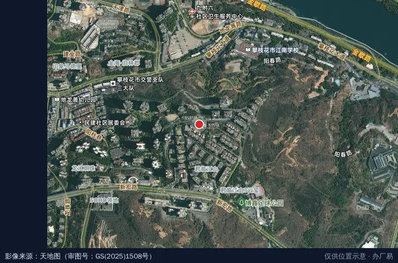 奥林匹克电子产业园区卫星位置示意图