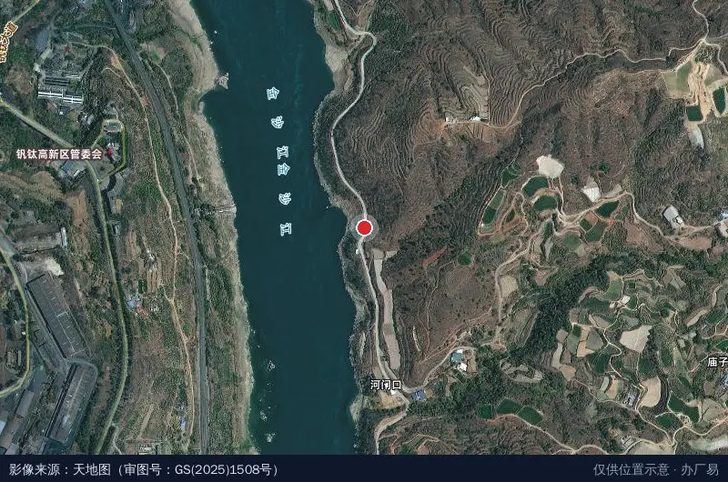 钒钛高新区二号桥卫星位置示意图