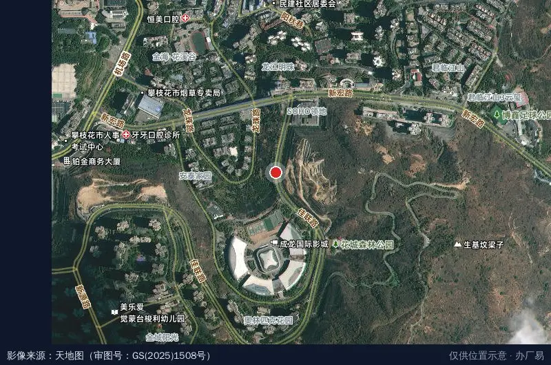 金海世纪城卫星位置示意图