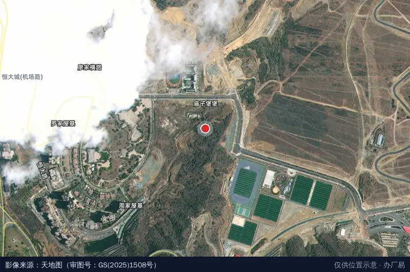 玉佛寺大门(招呼站)卫星位置示意图