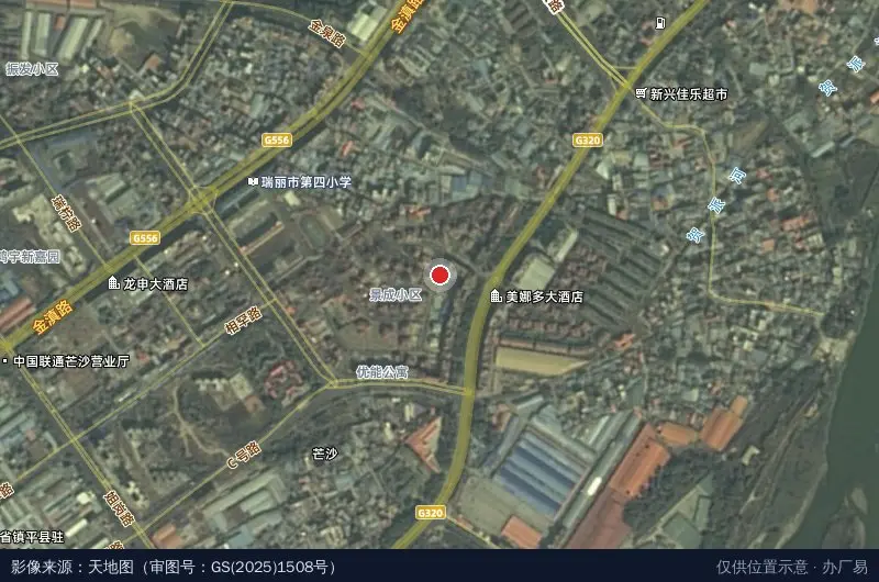 样样好翡翠文化产业园卫星位置示意图