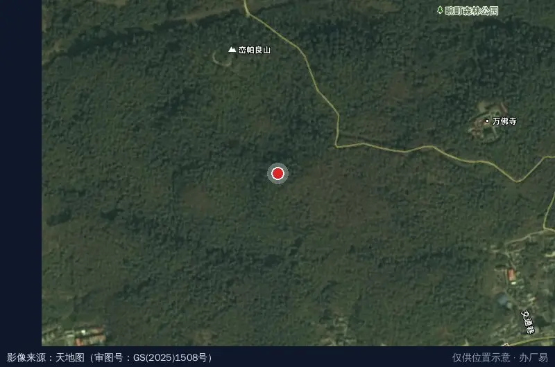 畹町开发区卫星位置示意图