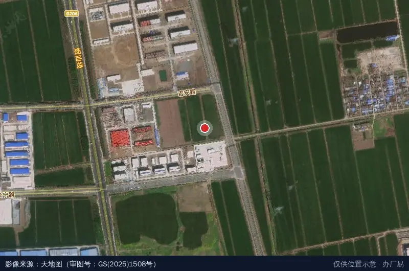 淮南市东盟名贵红木工业园卫星位置示意图