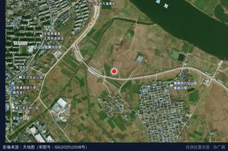东辰集团巨万工业园北区-西南门卫星位置示意图