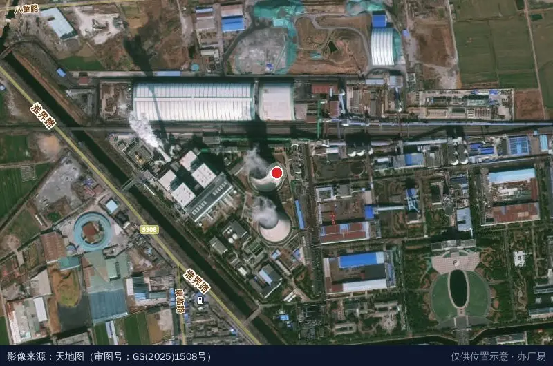 顾桥镇工业集聚区卫星位置示意图