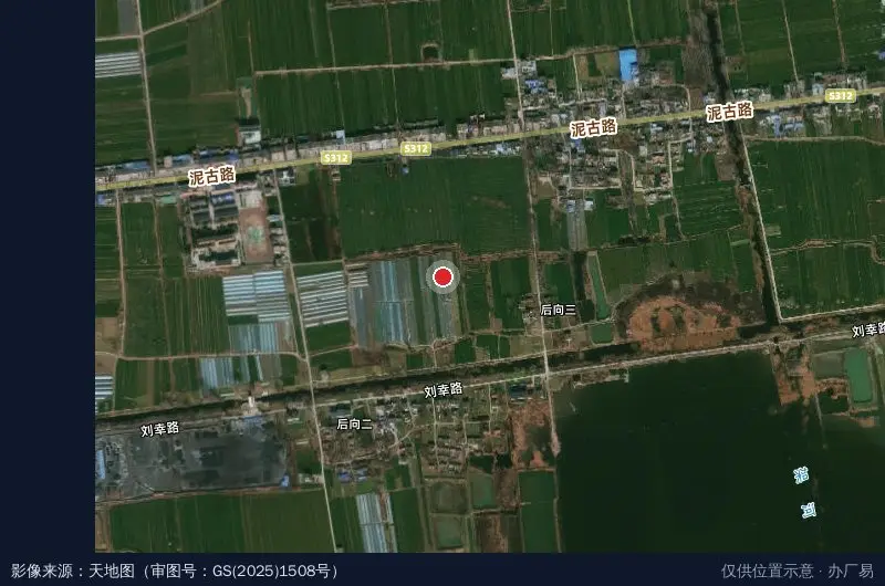 凤台县丁集产业园区卫星位置示意图
