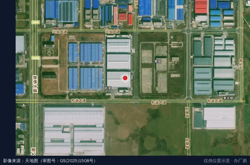 上海机械制造产业园卫星位置示意图