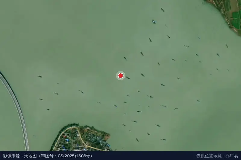 寿县瓦埠湖经济开发管理区卫星位置示意图