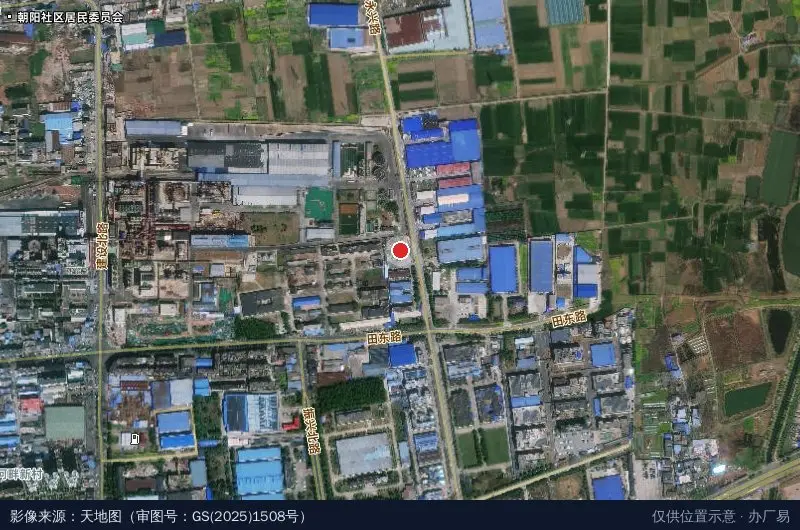 淮南经开区养老服务中心卫星位置示意图