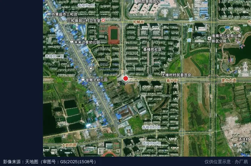 高新区产业园卫星位置示意图