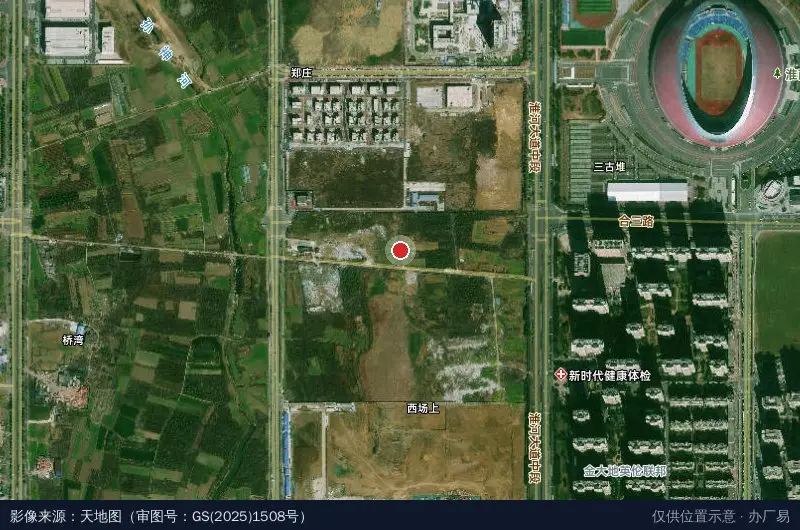 淮南高新区双创服务中心卫星位置示意图