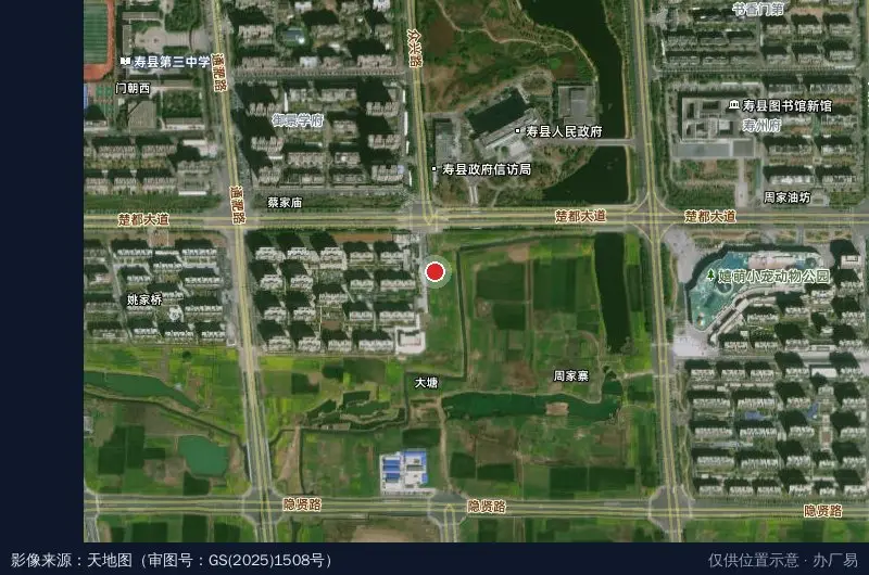 互联网+电商物流园卫星位置示意图