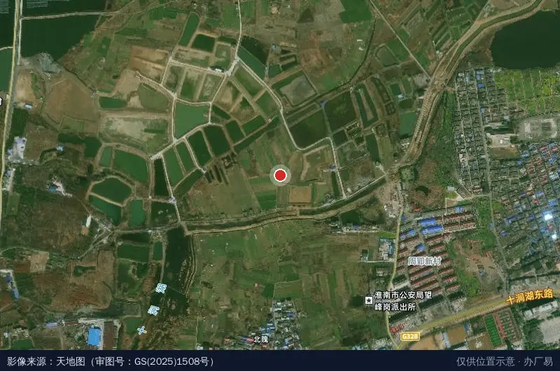 淮南市鑫森物流园卫星位置示意图