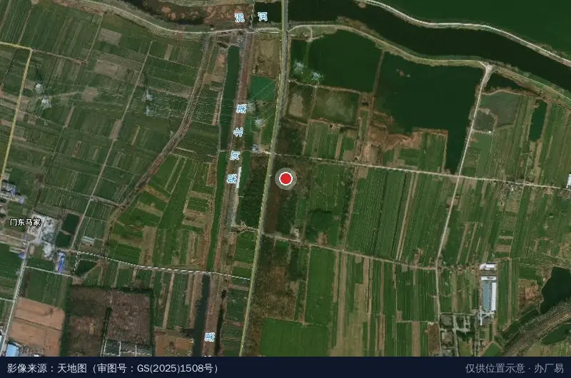 潘集区农业科技示范园卫星位置示意图