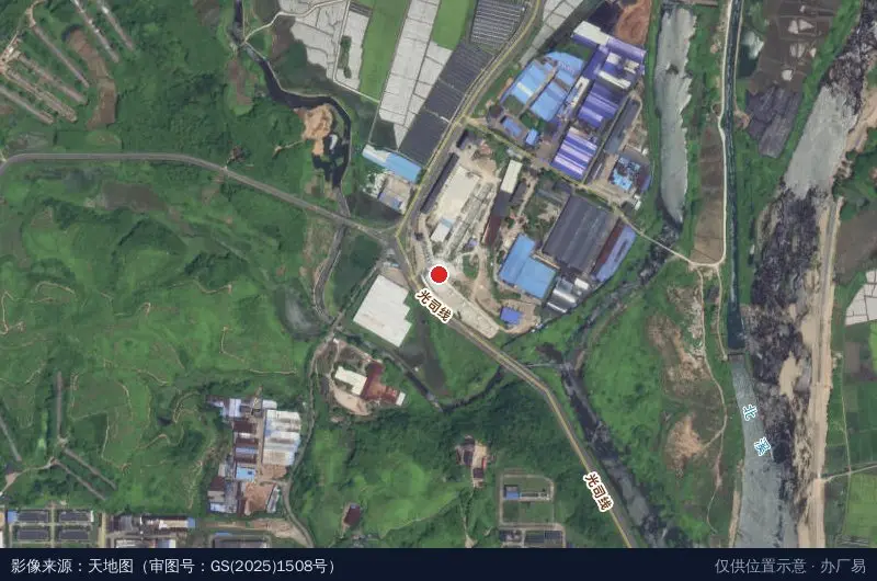 光泽工业园区卫星位置示意图