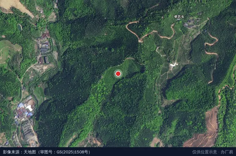 浆甲工业区卫星位置示意图