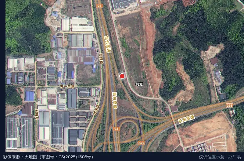 建瓯笋竹科技特色产业基地卫星位置示意图