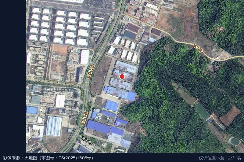 高二路/高新大道(路口)卫星位置示意图