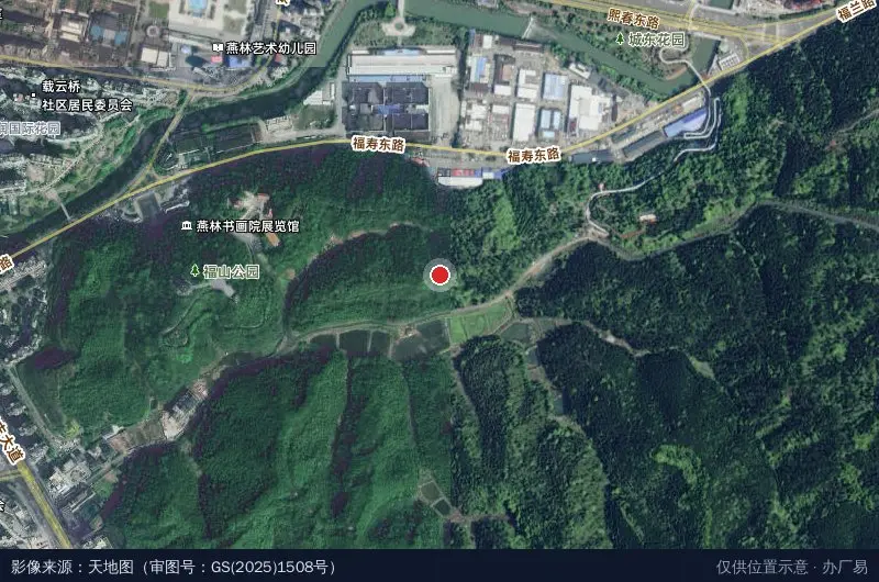 邵武国家农业科技园区卫星位置示意图