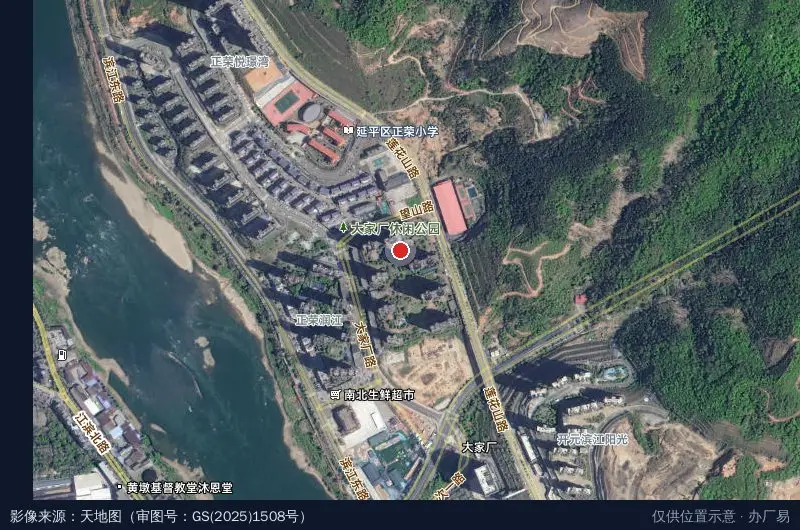南纸工业记忆馆卫星位置示意图