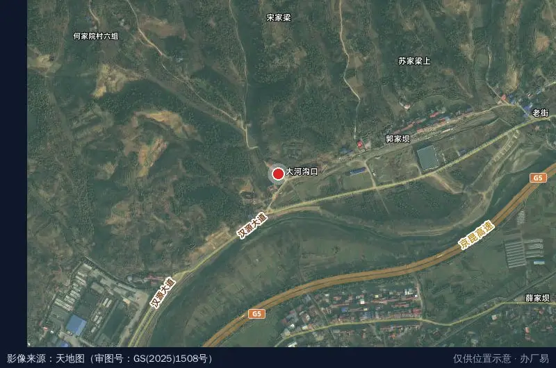 陕西羌州控股集团食品工业园卫星位置示意图