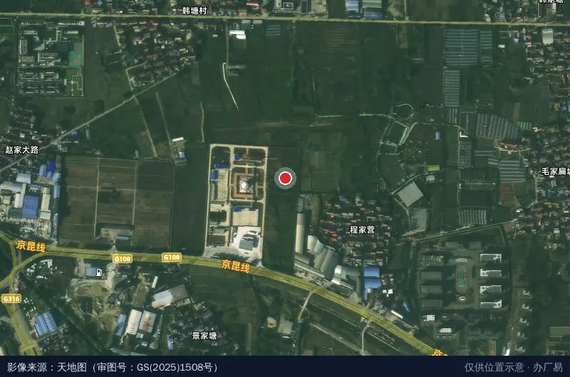 美菱工业园卫星位置示意图