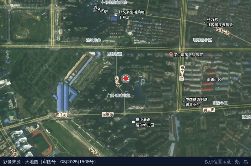 百川直播电商产业园卫星位置示意图