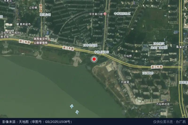 南郑区电商产业园-2号馆卫星位置示意图