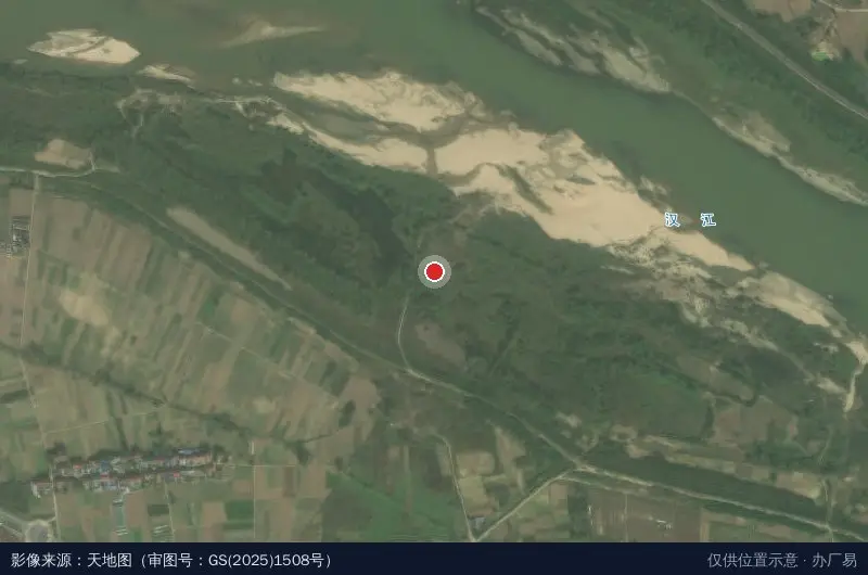 汉中嘉乐绿色食药产业园卫星位置示意图
