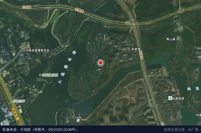 汉中经济开发区(兴元新区)征地拆迁安置指挥部卫星位置示意图